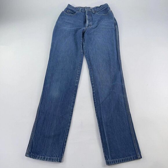 VTG Calvin Klein Union Womens Jeans size 9 Ladies High Rise Straight Denim Pant - Picture 1 of 12